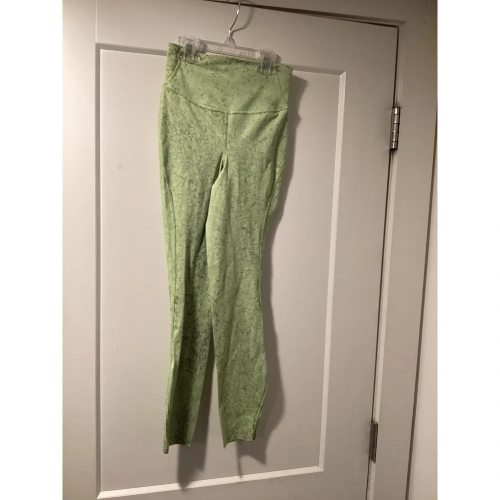 Lululemon Align High-Rise Pant Lime Green Marble Acid‎ Wash Leggings Yoga